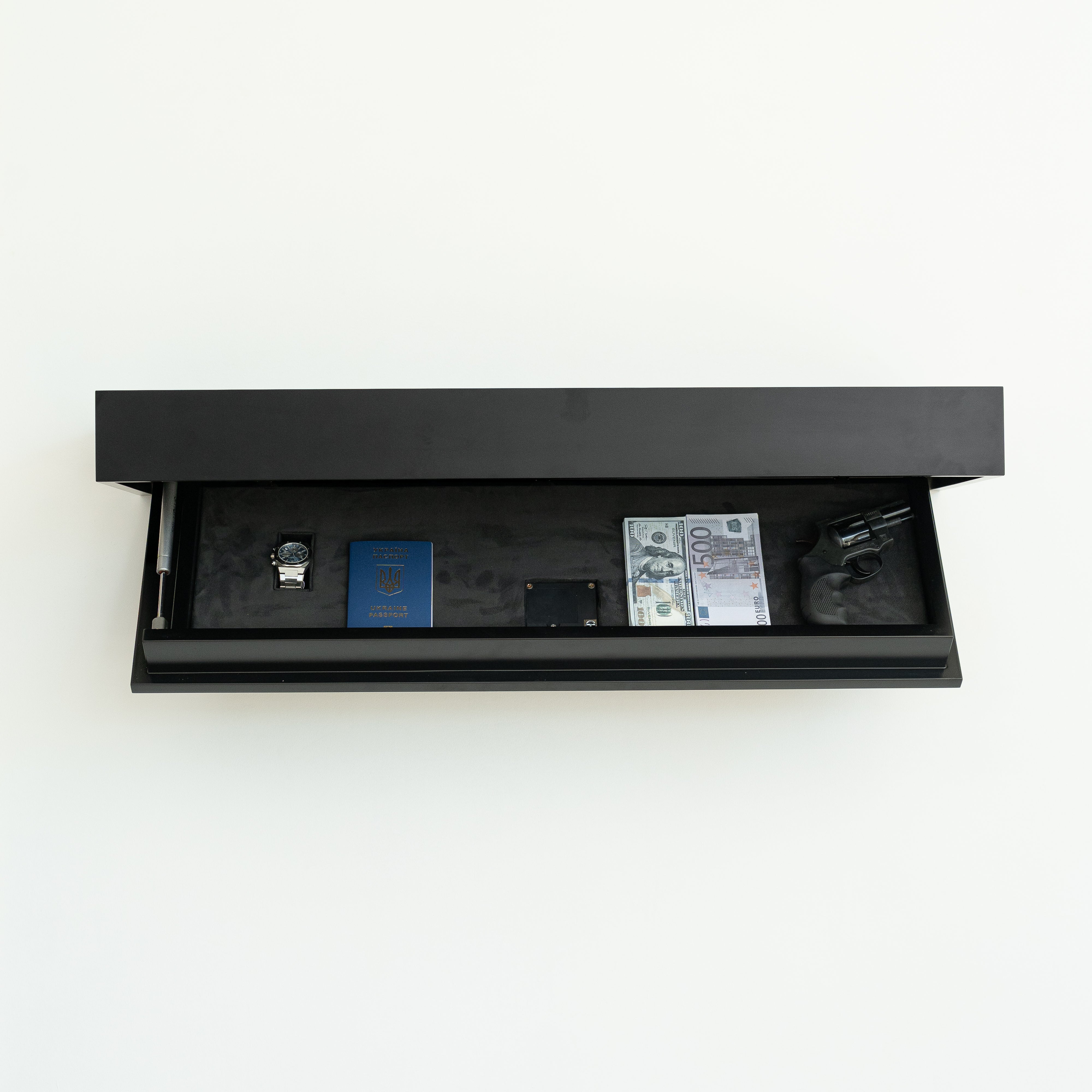 Hidden Wall Shelf Safe with Keyless Lock