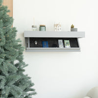 Hidden Wall-Mounted Safe Drawer - Window Grey