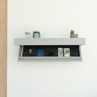 Hidden Wall-Mounted Safe Drawer - Window Grey
