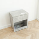 Modern Nightstand with Locked Hidden Storage - Bright Studio