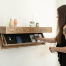 Hidden Wall-Mounted Safe Drawer - Wood Veneer