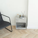 Modern Nightstand with Locked Hidden Storage - Bright Studio