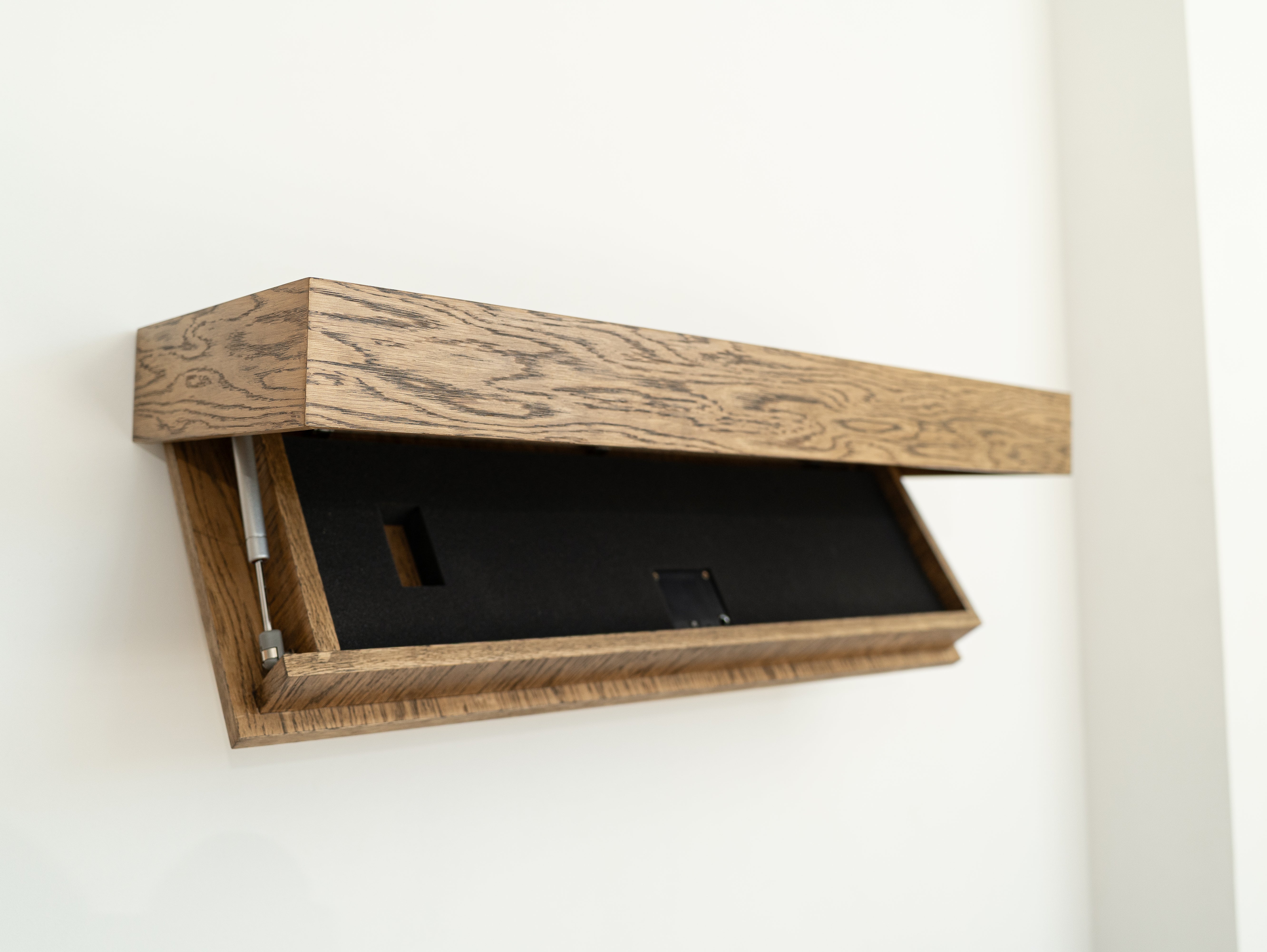 Hidden Wall-Mounted Safe Drawer A12 - Wood Veneer