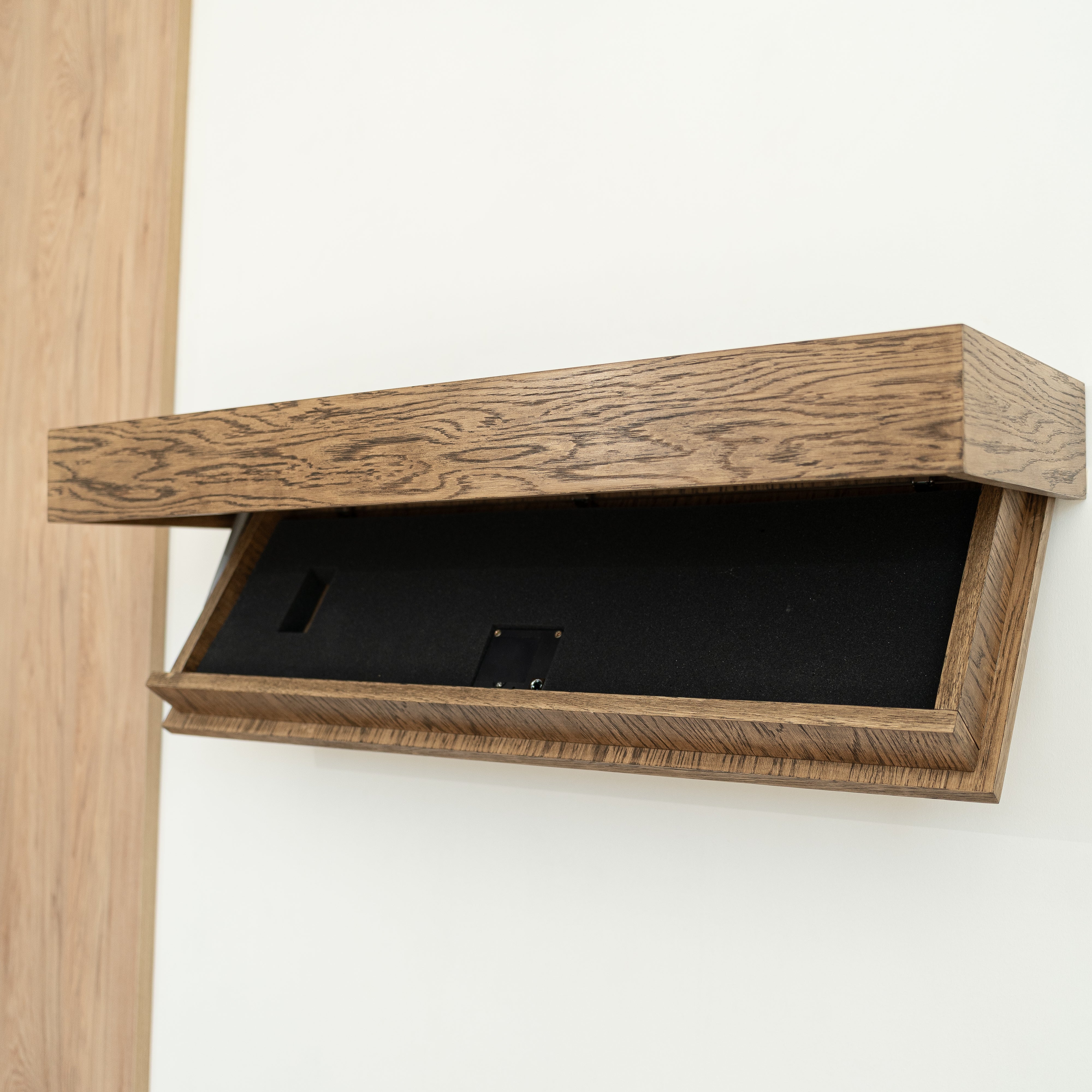 Hidden Wall Shelf Safe with Keyless Lock