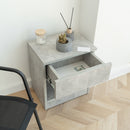 Modern Nightstand with Locked Hidden Storage - Bright Studio
