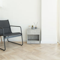 Modern Nightstand with Locked Hidden Storage - Bright Studio