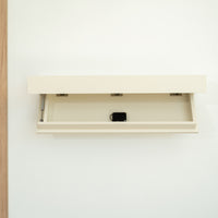 Hidden Wall-Mounted Safe Drawer - Pearl White