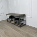 Bench with shoe storage