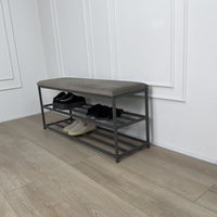 Bench with shoe storage
