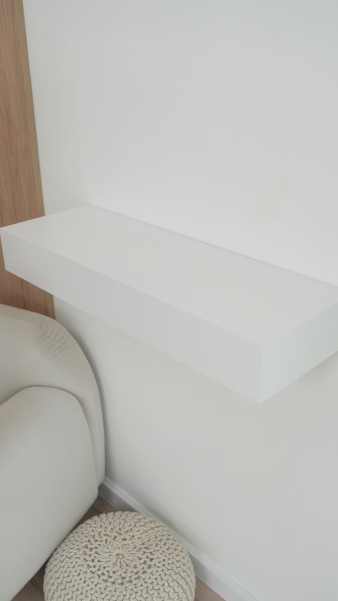 Smart Hidden Drawer Shelf - Signal White