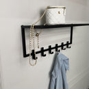 Loft Entryway Set – Upholstered Bench with 2-Tier Shoe Rack + Wall-Mounted Coat Rack | Industrial Hallway Furniture