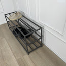 Compact Metal Shoe Rack