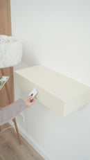 Smart Hidden Drawer Shelf - Pearl White