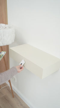 Smart Hidden Drawer Shelf - Pearl White