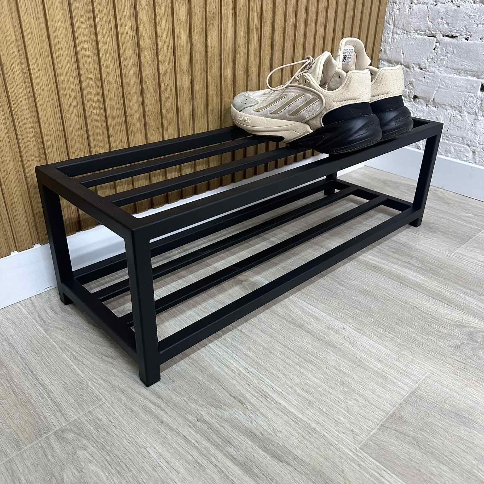 Minimalist 2-Tiers Metal Shoe Rack