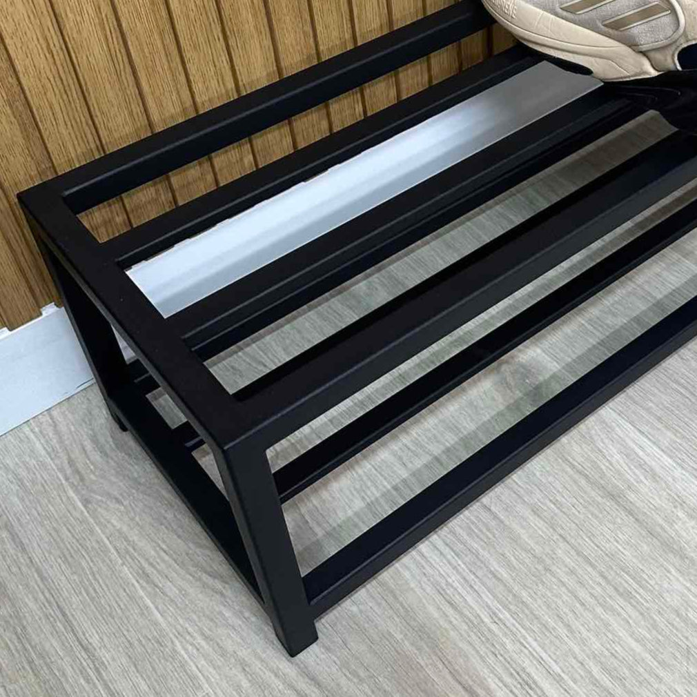 Minimalist 2-Tiers Metal Shoe Rack